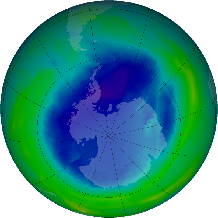 Ozone Map 1992-09-01